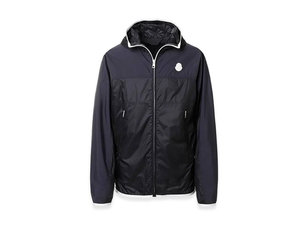 MONCLER Mens Algedi Hooded Raincoat "Black"