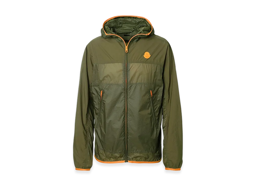 MONCLER Mens Algedi Hooded Raincoat "Olivegreen"