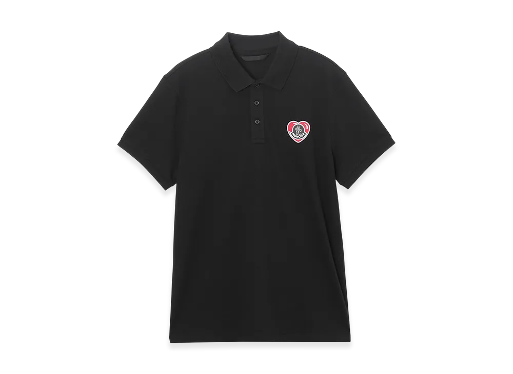 MONCLER Mens Polo Shirt "Black"