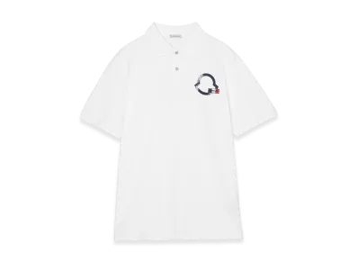 MONCLER Mens Polo Shirt "White"