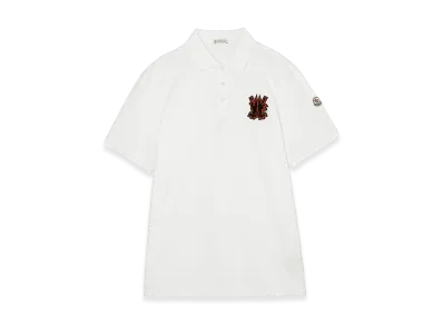 MONCLER Mens Polo Shirt "White"