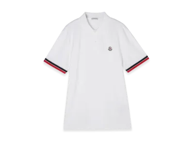 MONCLER Mens Polo Shirt "White"