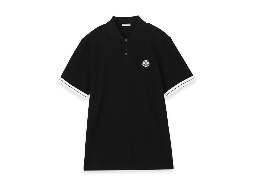 MONCLER Mens Polo Shirt "Black"