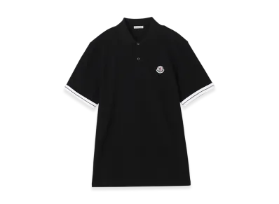 MONCLER Mens Polo Shirt "Black"