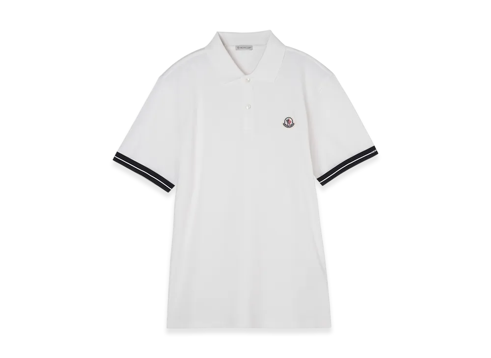 MONCLER Mens Polo Shirt "White"
