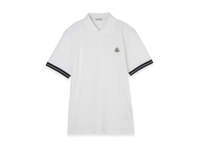 MONCLER Mens Polo Shirt "White"