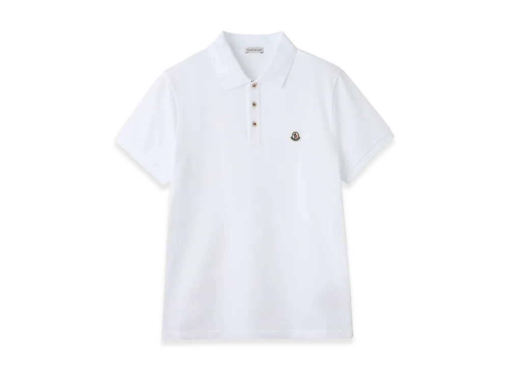 MONCLER Mens Polo Shirt "Opticalwhite"