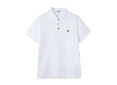 MONCLER Mens Polo Shirt "Opticalwhite"
