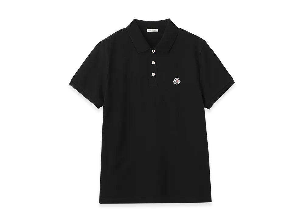 MONCLER Mens Polo Shirt "Black"