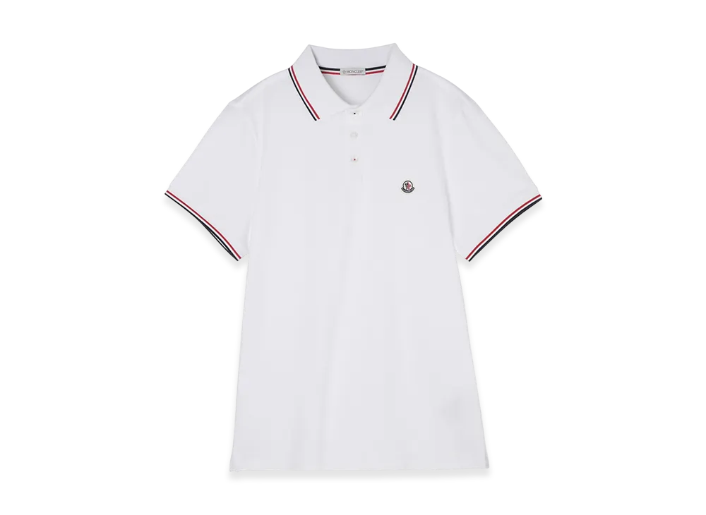 MONCLER Mens Polo Shirt "White"
