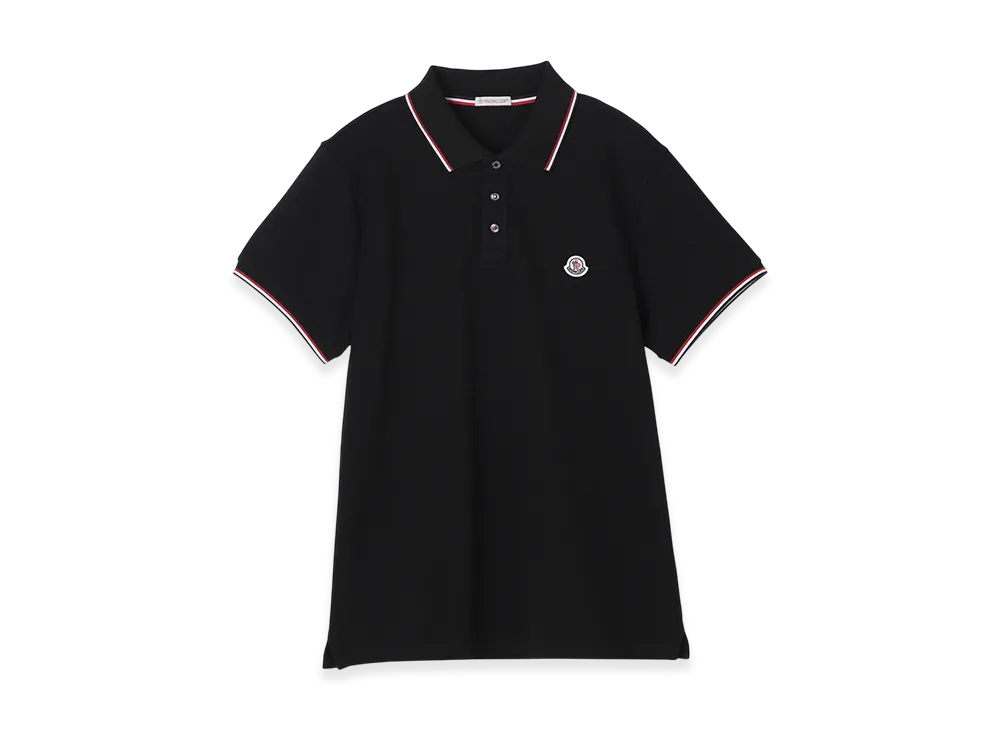 MONCLER Mens Polo Shirt "Black"