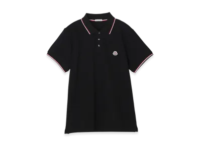 MONCLER Mens Polo Shirt "Black"