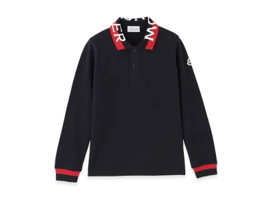 MONCLER Womens L/S Polo Shirt "Navyblue"