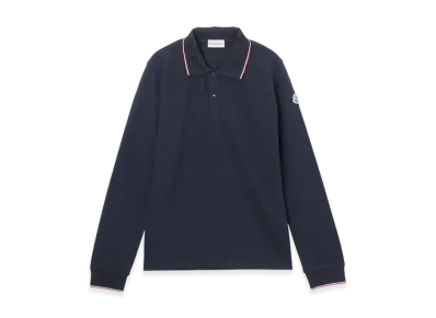 MONCLER Kids L/S Polo Shirt "Navy"