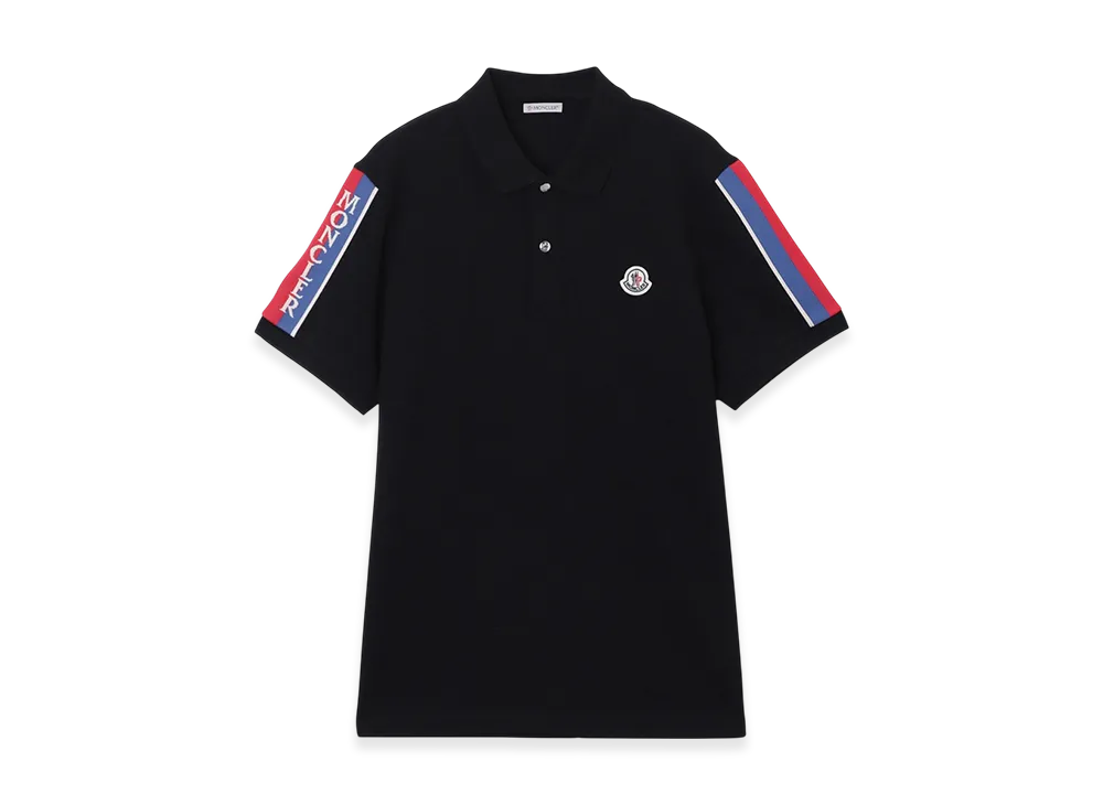MONCLER Mens S/S Polo Shirt "Black"