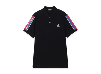 MONCLER Mens S/S Polo Shirt "Black"