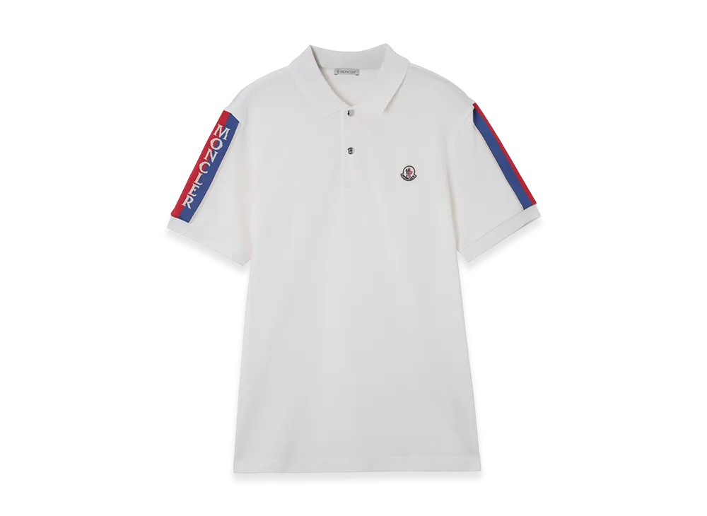 未使用　モンクレール　ブランケット　ブルー✖️ホワイト　ウール100% MONCLER（ダウンジャケット ・ ホワイト/白色系）のフリマ