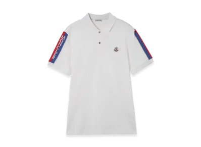 MONCLER Mens S/S Polo Shirt "White"