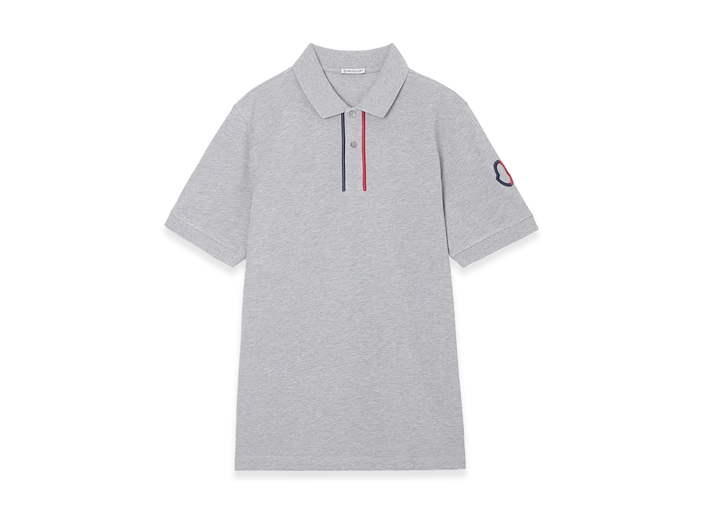 MONCLER Mens S/S Polo Shirt "Grey"