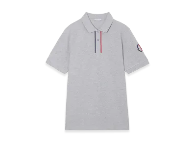 MONCLER Mens S/S Polo Shirt "Grey"