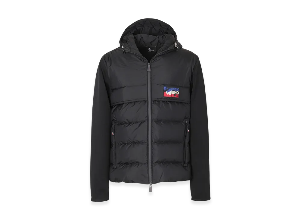 Moncler Grenoble Down Panel Zip-Up Cardigan "Black"
