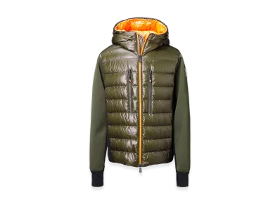 Moncler Grenoble Down Panel Zip-Up Parka "Khaki"