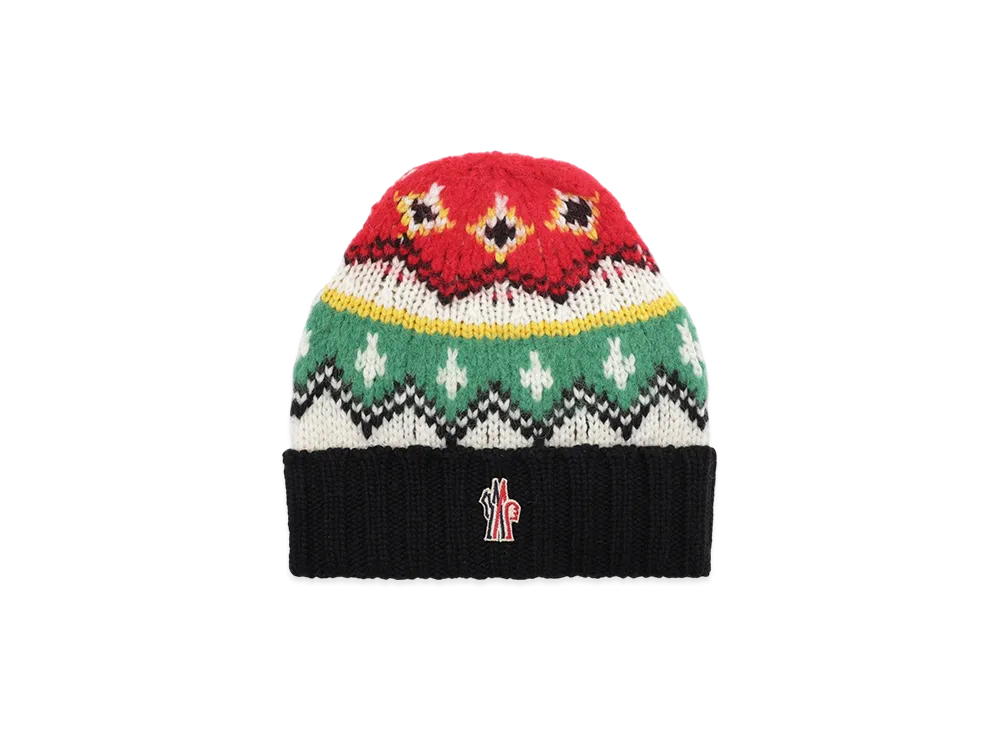 Moncler Grenoble Beanie Knit Cap "Red/White/Green"