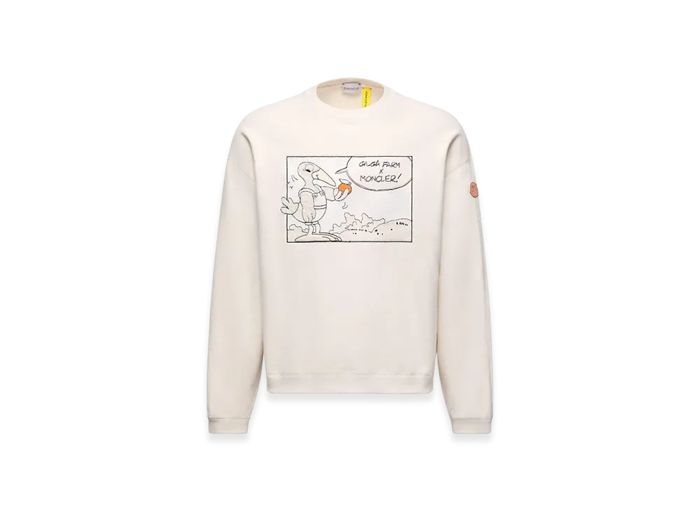 MONCLER x Gilga Farm by Donald Glover Cotton Sweatshirt "Ivory"