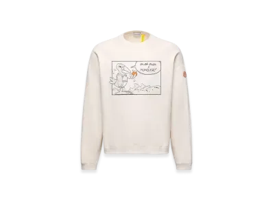 MONCLER x Gilga Farm by Donald Glover Cotton Sweatshirt "Ivory"