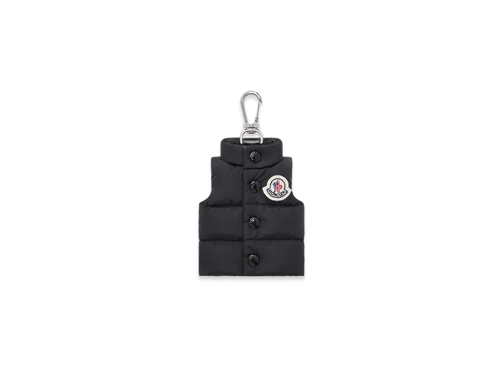 MONCLER Gilet-Shaped Key Ring "Black"