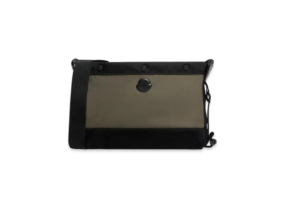 MONCLER New Tech Water-Repellent Crossbody Bag "Olive Green"