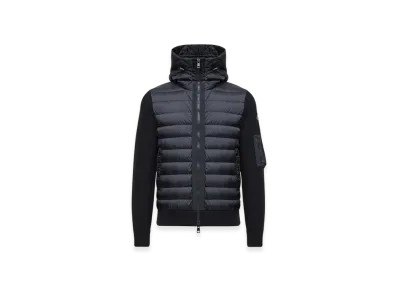 MONCLER Padded Zip-Up Cardigan "Navy Blue"