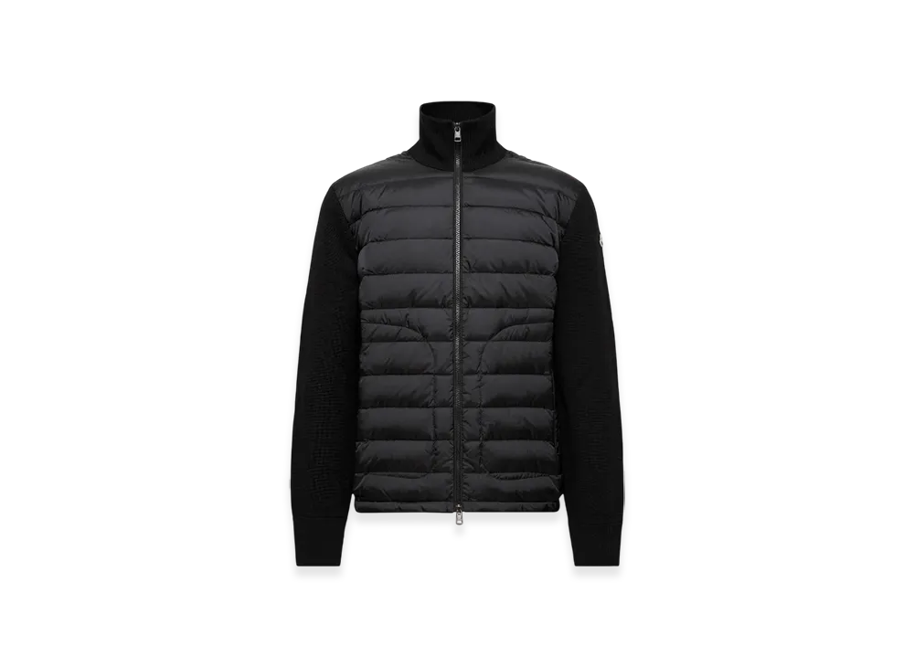 MONCLER Padded Zip-Up Cardigan "Black"