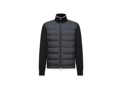MONCLER Padded Zip-Up Cotton Cardigan "Black"