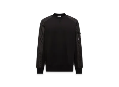 MONCLER Cotton Blend Sweatshirt "Black"