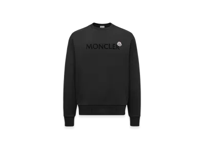 MONCLER Logo Cotton Sweatshirt "Black"