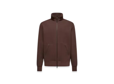 MONCLER Cotton & Cashmere Zip-Up Sweatshirt "Taupe"