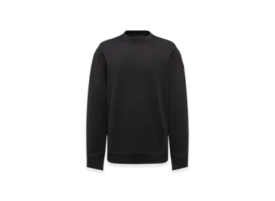 MONCLER Logo Patch Cotton Sweatshirt "Black"