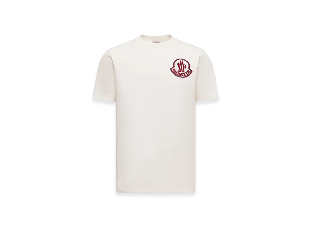 MONCLER Logo Cotton T-Shirt "White"