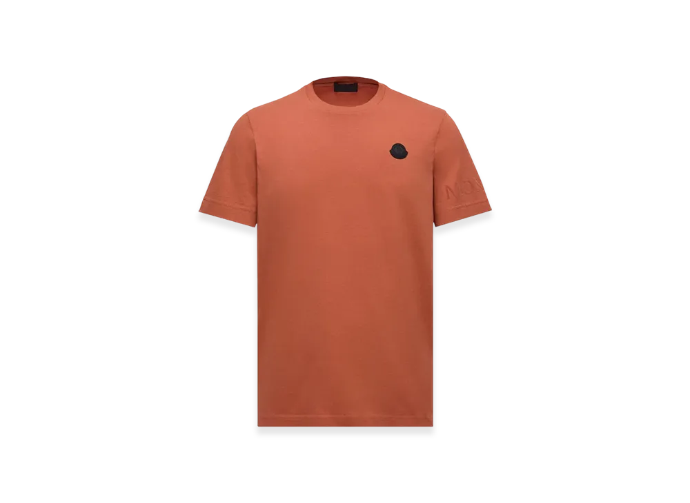 MONCLER Logo Cotton T-Shirt "Dark Orange"