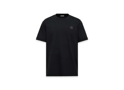 MONCLER Logo Patch Cotton T-Shirt "Navy Blue"