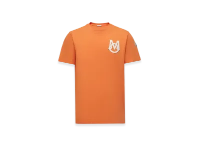 MONCLER Monogram Cotton T-Shirt "Orange"