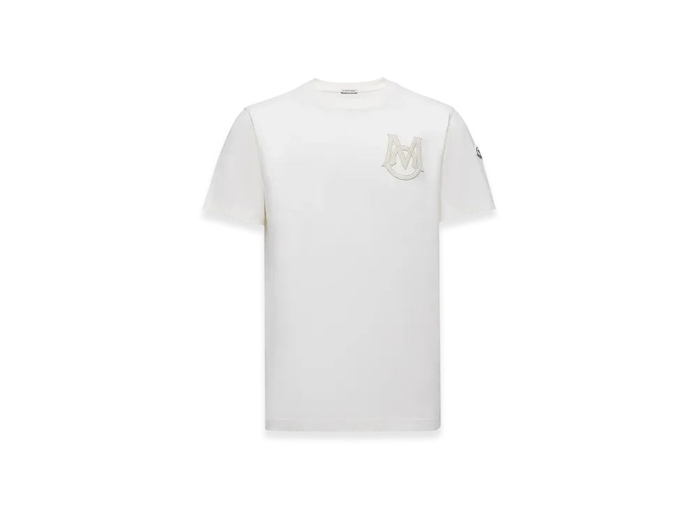 MONCLER Monogram Cotton T-Shirt "White"