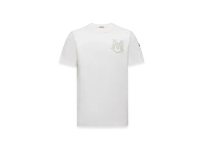 MONCLER Monogram Cotton T-Shirt "White"
