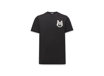 MONCLER Monogram Cotton T-Shirt "Black"