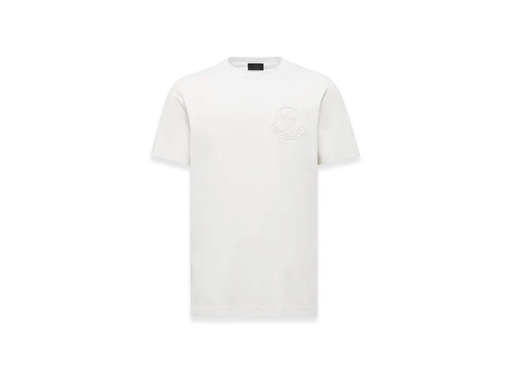 MONCLER Three-Dimensional Logo Cotton T-Shirt "White"