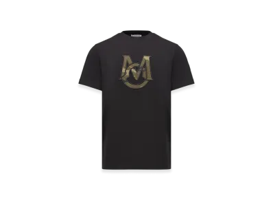 MONCLER Monogram Cotton T-Shirt "Black"
