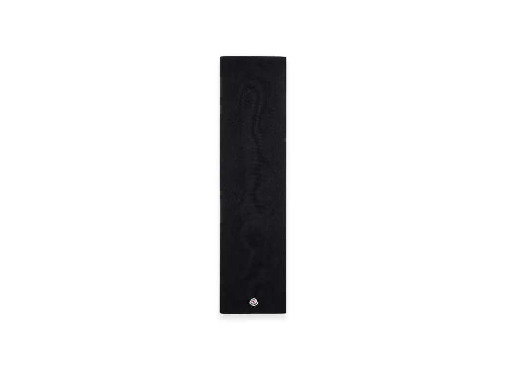 MONCLER Wool Scarf "Black"