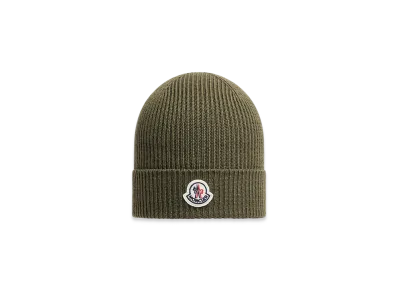 MONCLER Wool Beanie "Olive Green"