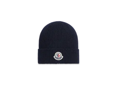 MONCLER Wool Beanie "Navy Blue"